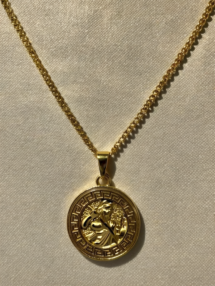 18K Gold 'Zeus' Pendant Necklace